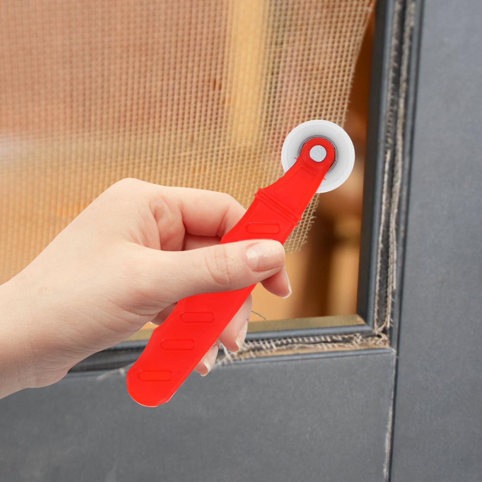 Reparaturset Fliegengitter mit Aluminium Spline Werkzeug 7 Stück Fliegengitter Installationsset für Fenster und Türen Langlebiges Bildschirm Reparaturwerkzeug für Heimwerker