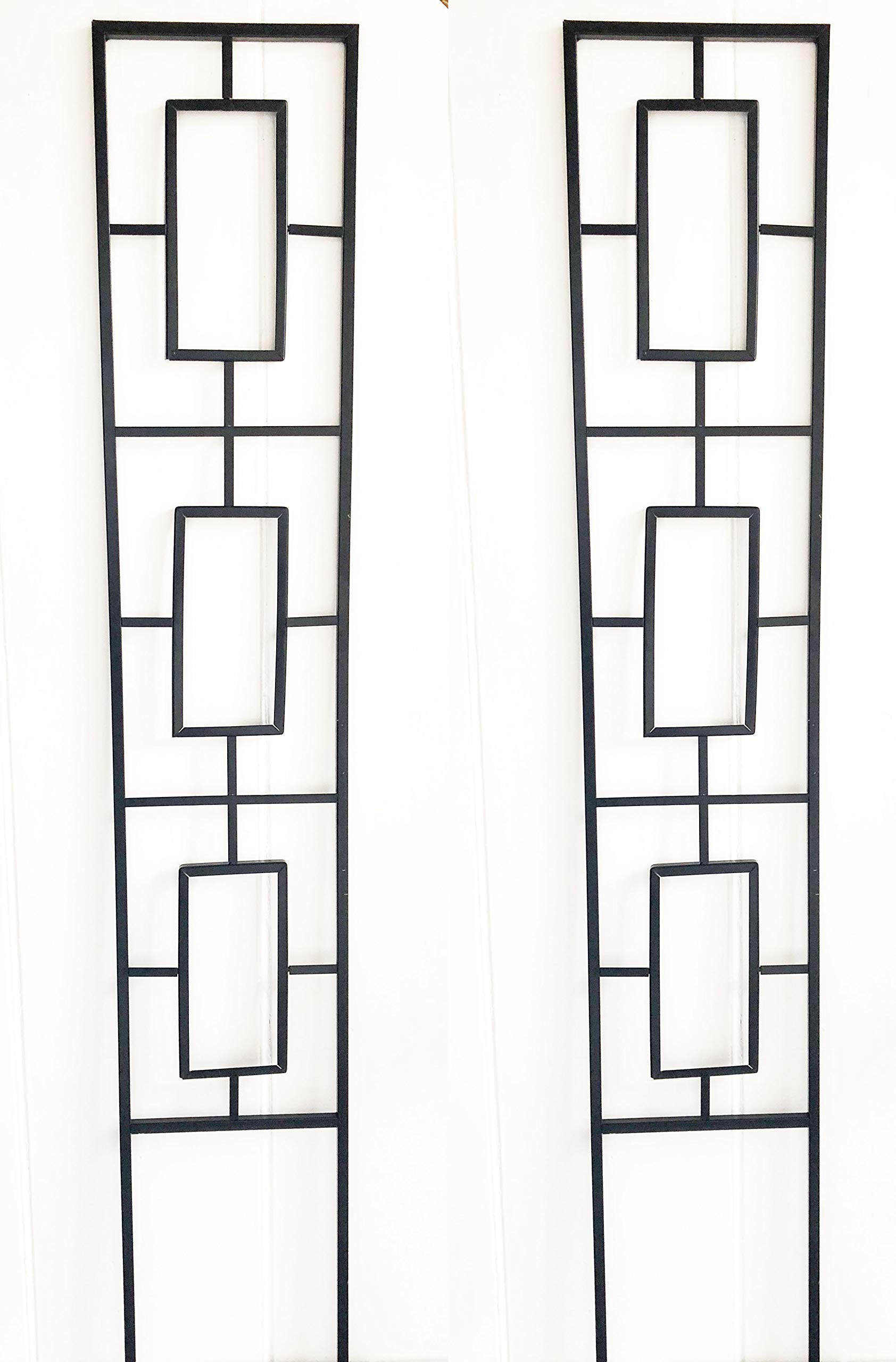 RUDDINGS WOOD Set of 2 x Modern Design Garden Trellises - Garden Trellis Climbing Plant Support Frames