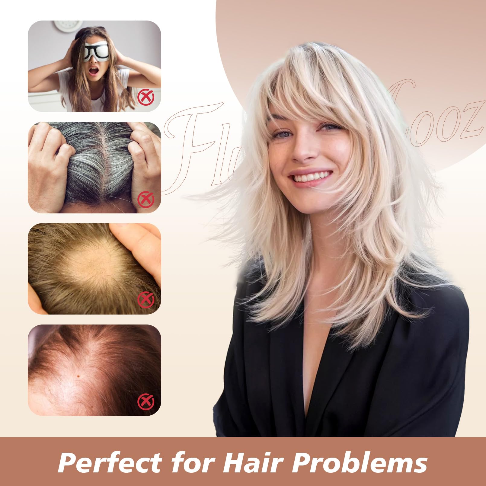 Amazon.com : Flufymooz 100% Real Human Hair Toppers, 12 Inch  display picture 1