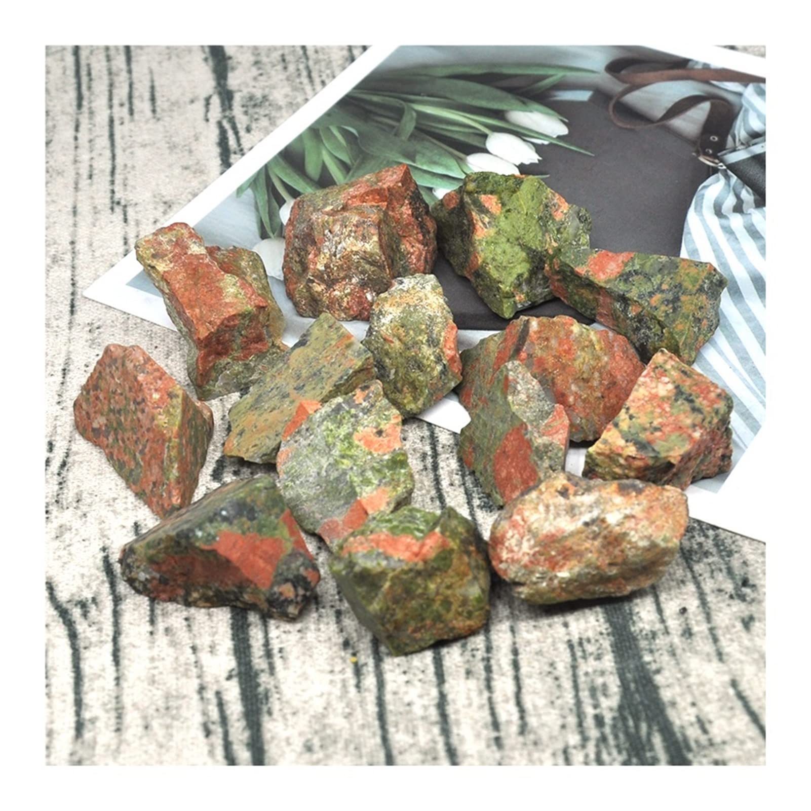 Edelsteine ​​und Kristalle, 50–50 g, natürlicher Rohstein, Mineralien, Probe, lose Trommelsteine, Quarzkristalle, Edelstein-Kollektion, Haus Dekoration(Size:100g)