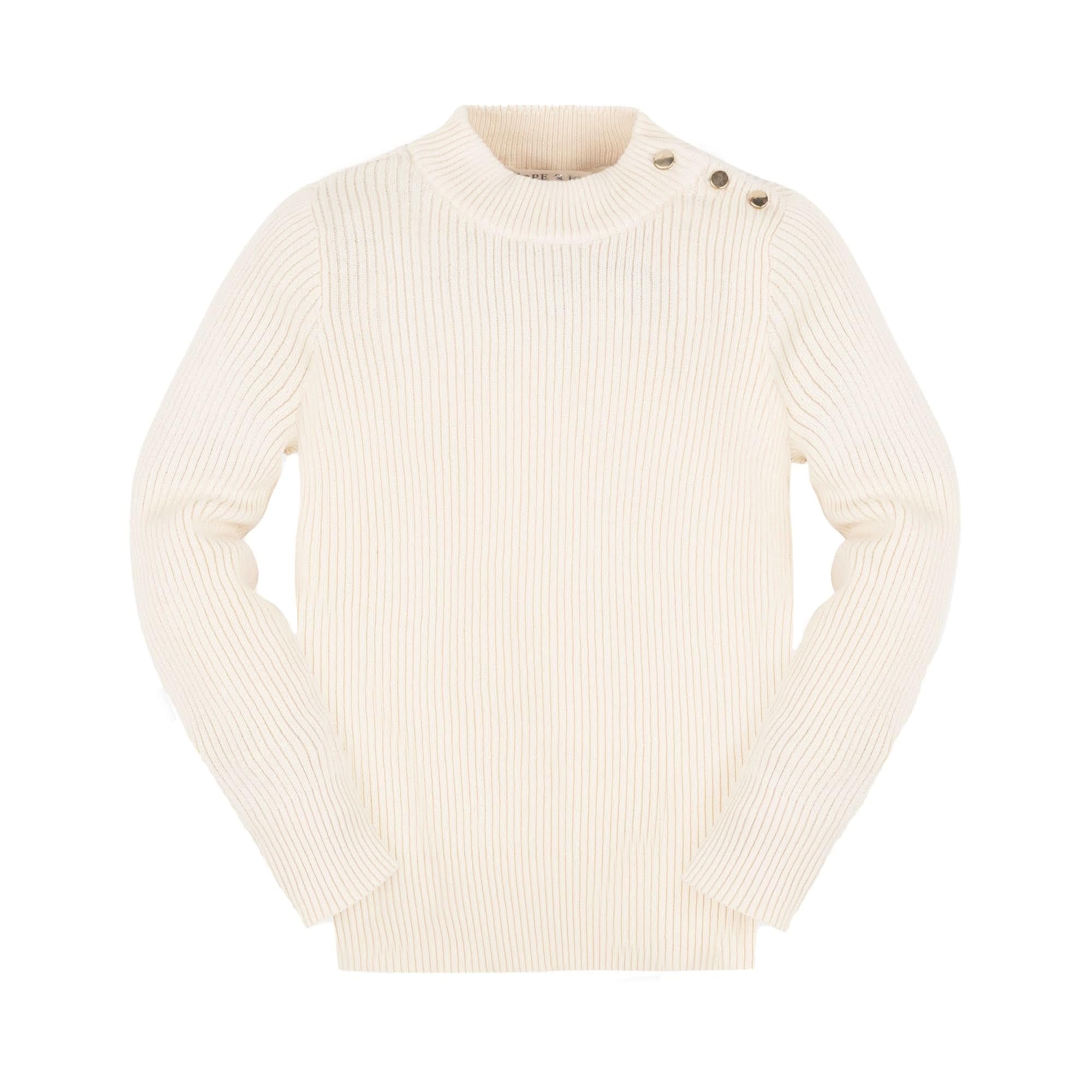 Hope &amp; Henry Girls Cable Front Pullover Sweater