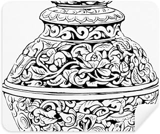 Chinese Culture Qing Dynasty Vase Line Cleaning Cloth Screen Cleaner 2pcs Suede Fabric