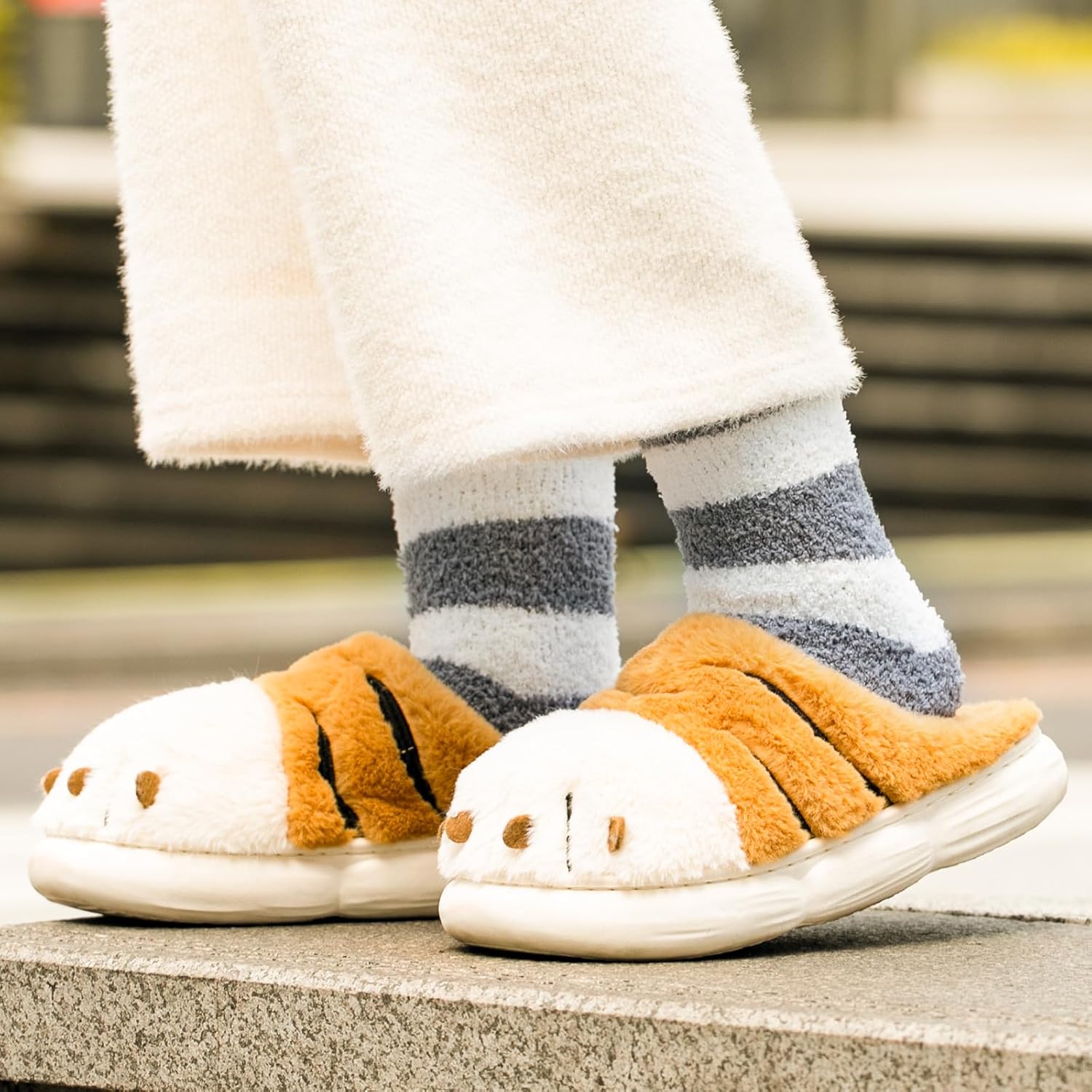 Passionbility Fuzzy Socks for Women - Fluffy Socks Womens, Women Slipper socks of Coral Fleece - Image 6