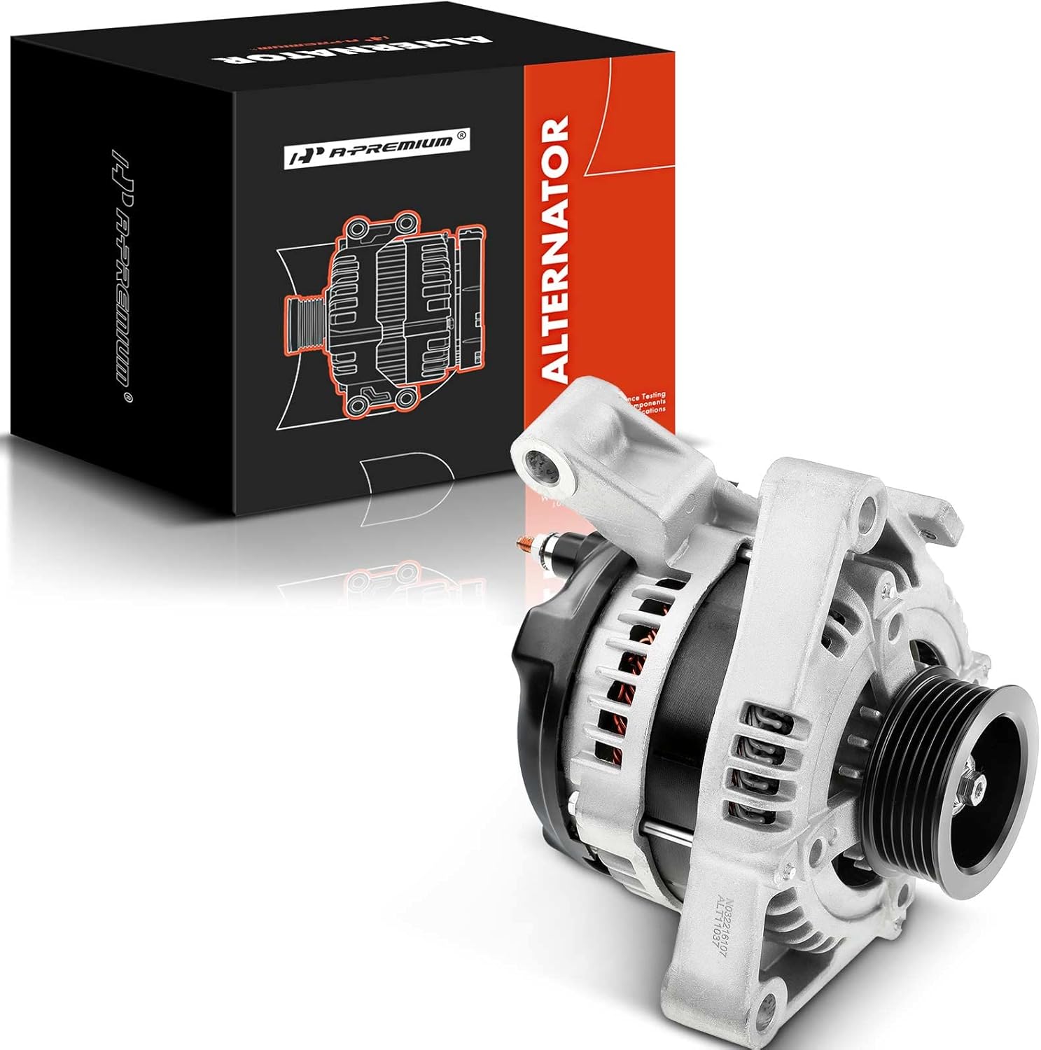 A-Premium Alternator Compatible with Cadillac CTS 2004-2005 V8 5.7L, CTS 2006-2007 V8 6.0L, 12V 150Amp CW 6-Groove Pulley, Replace# 104210-3340, 104210-4380