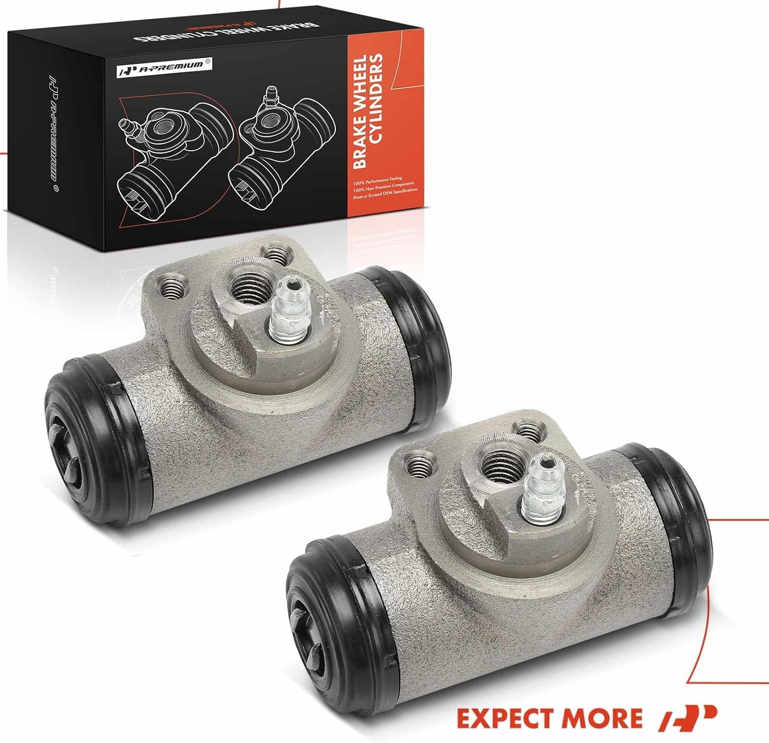 A-Premium Rear Drum Brake Wheel Cylinder Compatible with Select Chevrolet, Cadillac, Oldsmobile & Pontiac Models - Malibu, Classic, Fleetwood, Alero, Cutlass, Grand Am, Grand LeMans, LeMans, 2-PC Set