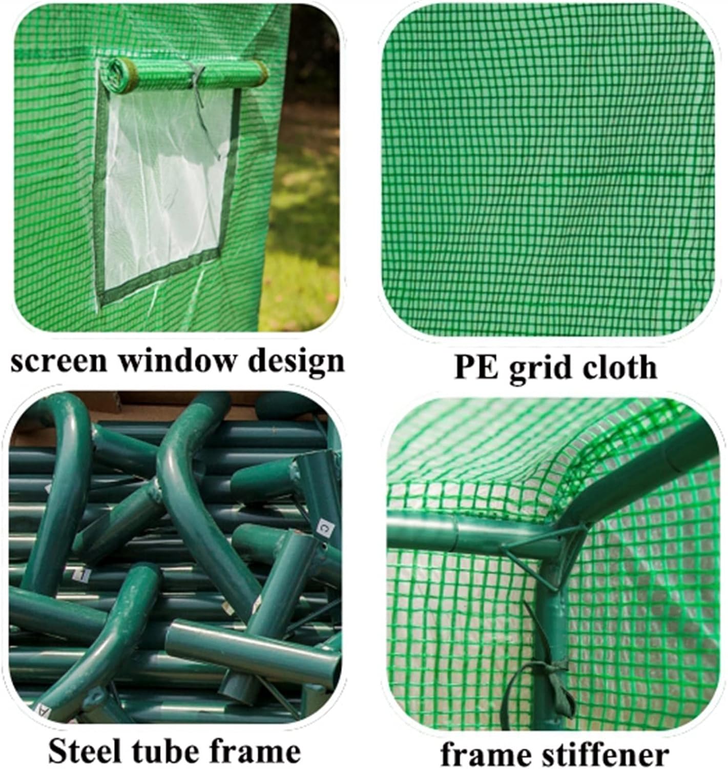 Portable Plant Grow Greenhouse for Outdoor & Indoor , with Reinforced Frame,Gardening Plant Tomato Hot House,with PE Cover & Roll-Up Zipper Door