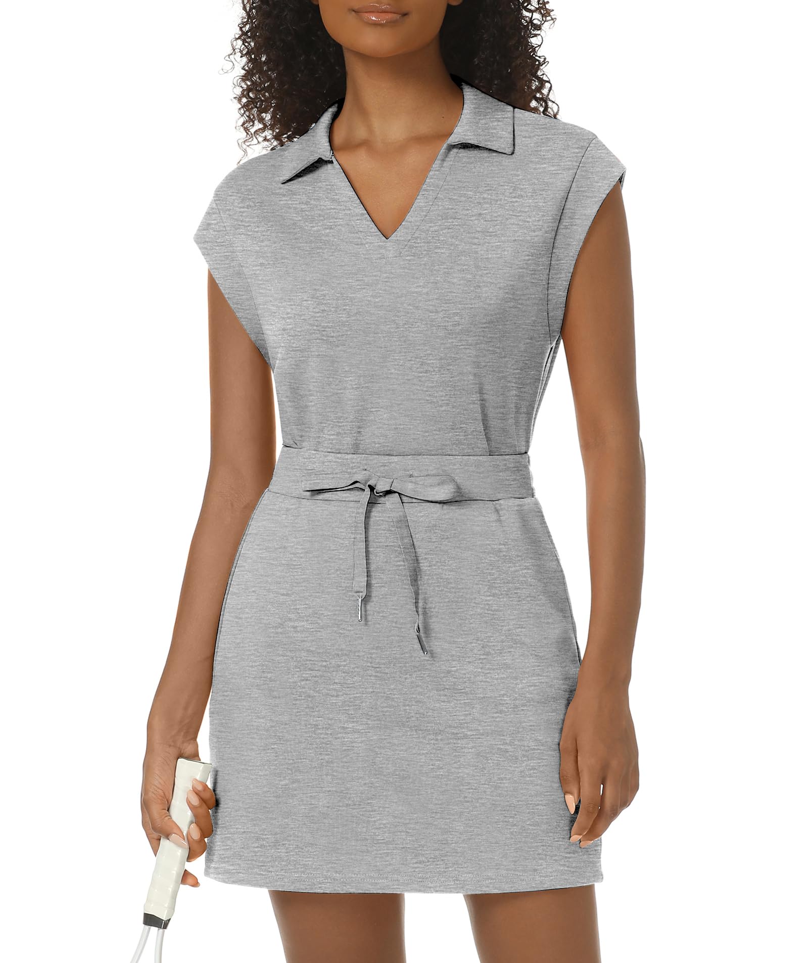 Casly Lamiit Womens Two Piece Skirt Sets Tennis Outfits Casual Cap Sleeve Lapel Shirt Summer Athletic Sport Short Skort Set