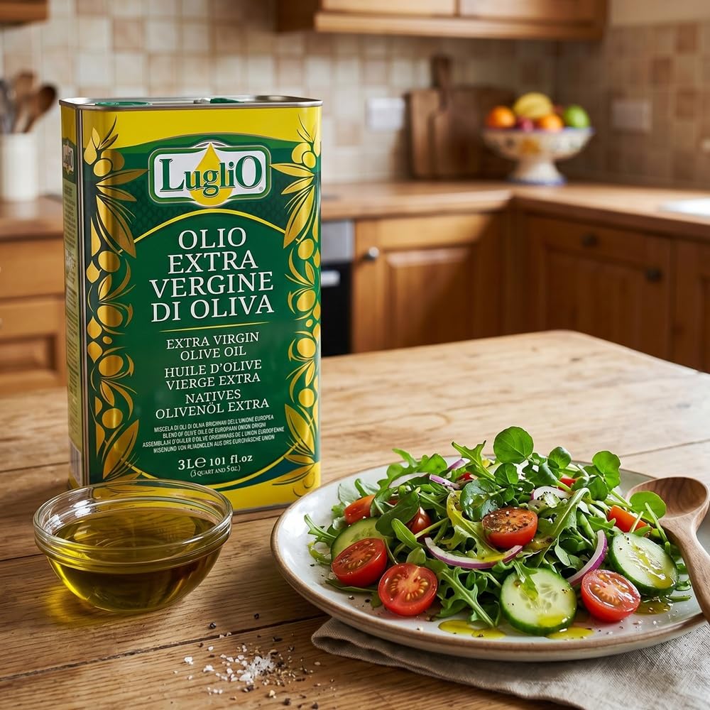 Olio Luglio - Huile d'Olive Extra Vierge (3 Litre) | Bidon de 3 Litres