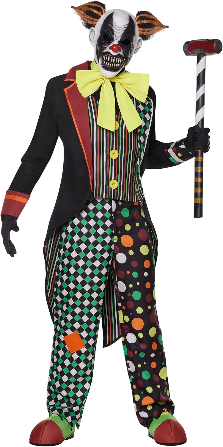 Spirit Halloween The Signature Collection Adult Deluxe Twisted Circus Clown Costume | Clown Outfit | Creepy Costumes