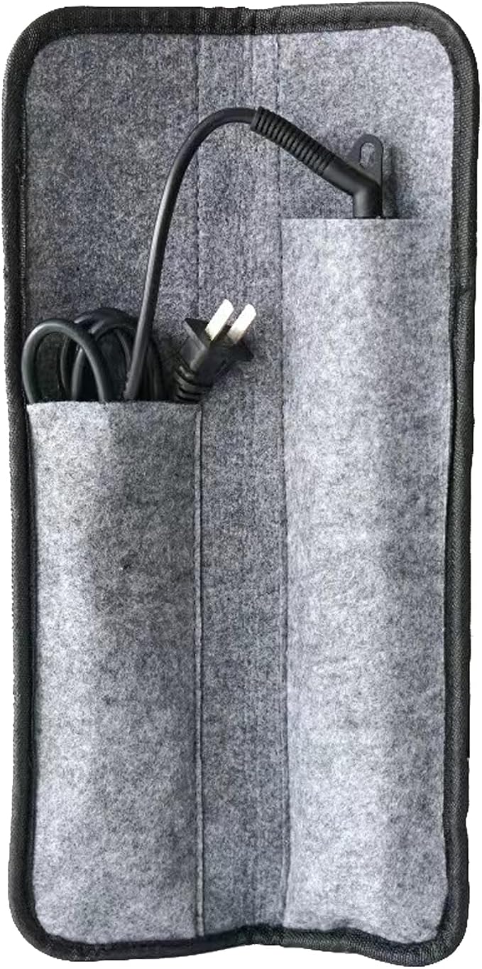 Funda de viaje para plancha de pelo y rizador gris miniatura 4