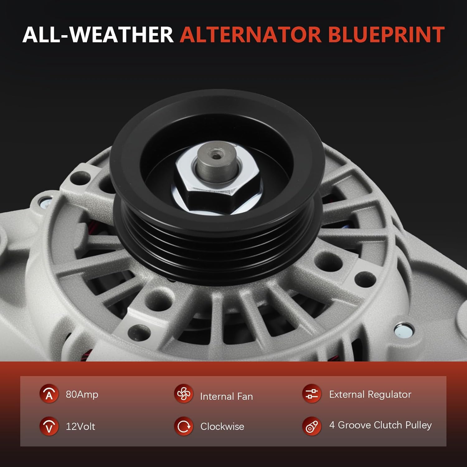 Alternator Compatible with 3.4L 2000 2001 2003 Tacoma 2001 2002 4Runner 2000 2001 Tundra 27060-62160 13794N 2706062160 13794