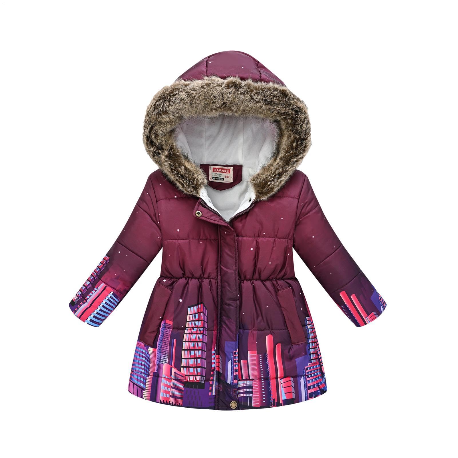 Ropa de abrigo de invierno para niños, abrigo de nieve, chaqueta suave y cálida para exteriores con capucha para niñas y niños, ropa cómoda para clima frío para la escuela, viajes y juegos