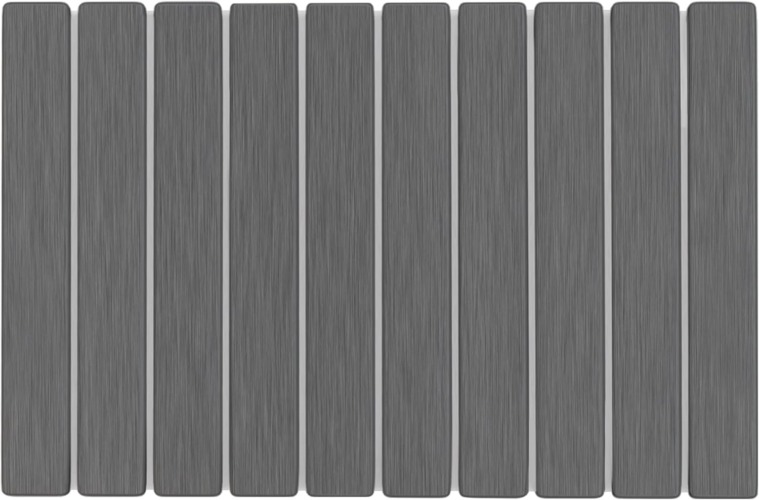 Foldable Stone Bath Mat 60x39cm | Quick-Dry Diatomaceous Earth Bath Rug with PVC Anti-Slip Base | Bathroom, Kitchen, Pet-Friendly Water Absorbent Mat Grey