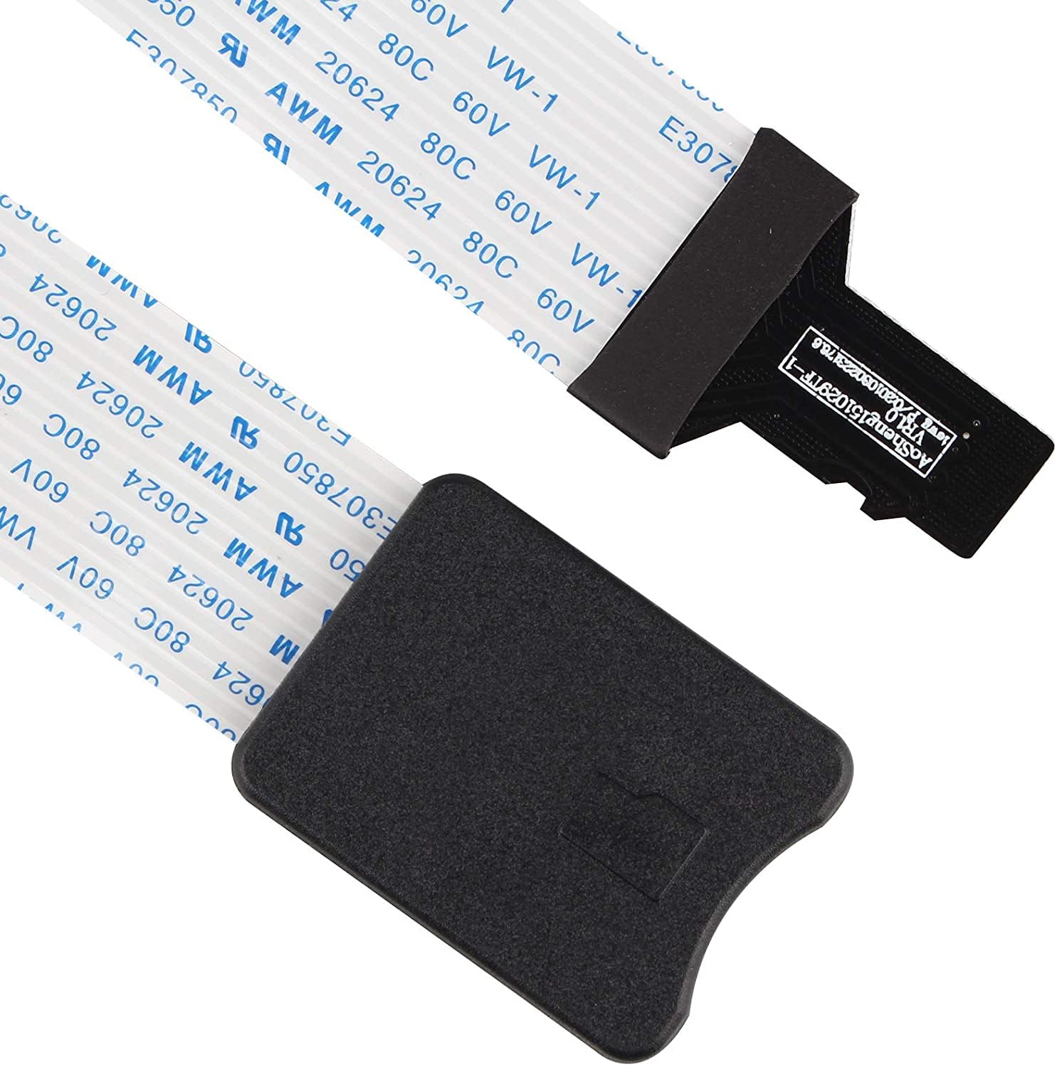 Jopto Kabel przedłużający karty micro SD na TF, adapter do kart pamięci TF, elastyczny przedłużacz kablowy, konwerter do mini drukarki 3D, samochodu, GPS, Raspberry Pi, DVR, tabletu, telefonu, ekranu