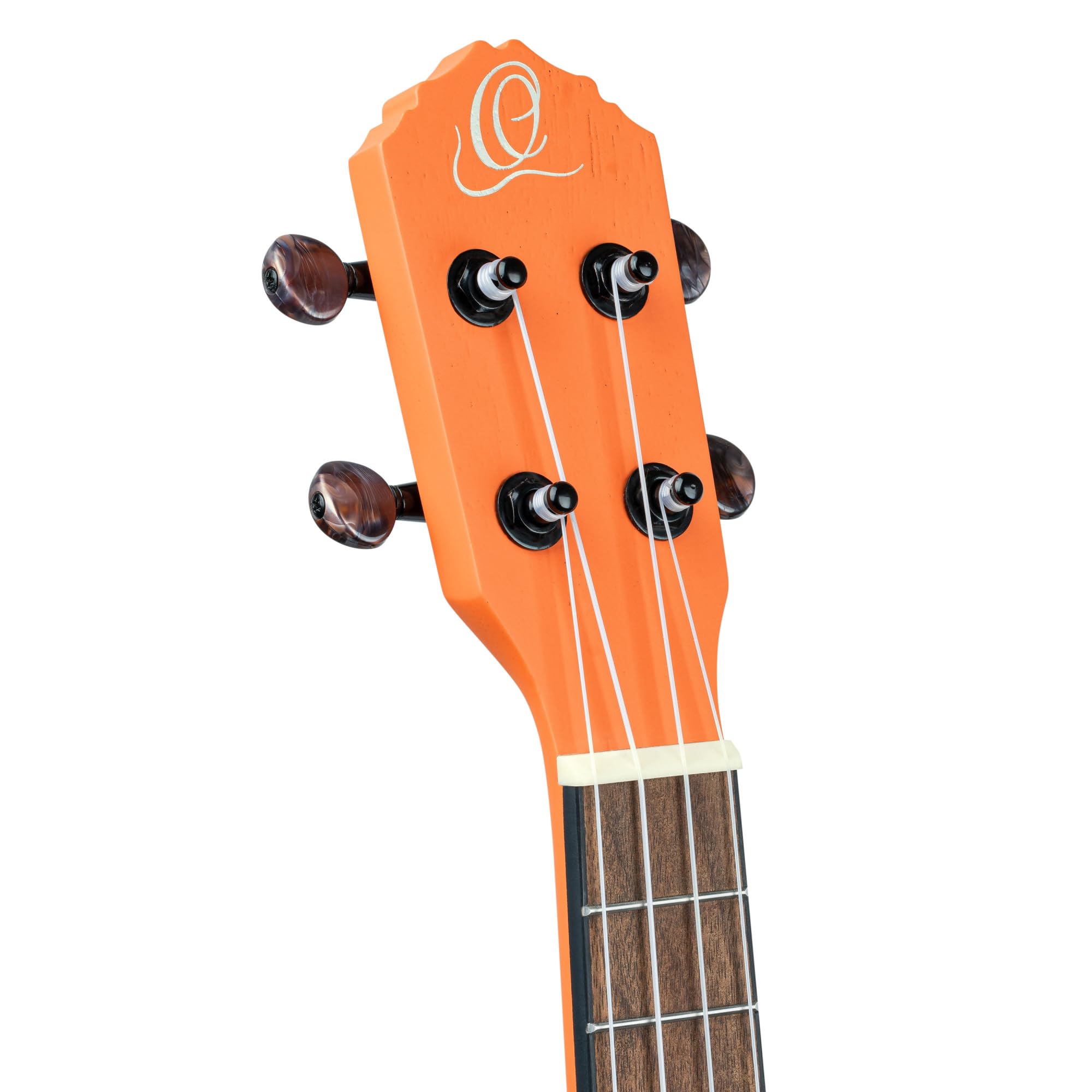 Ortega Guitars Ukulélé Concert Acoustique – Série Custom Built Halloween Edition – Okoumé, Orange (RUHW)