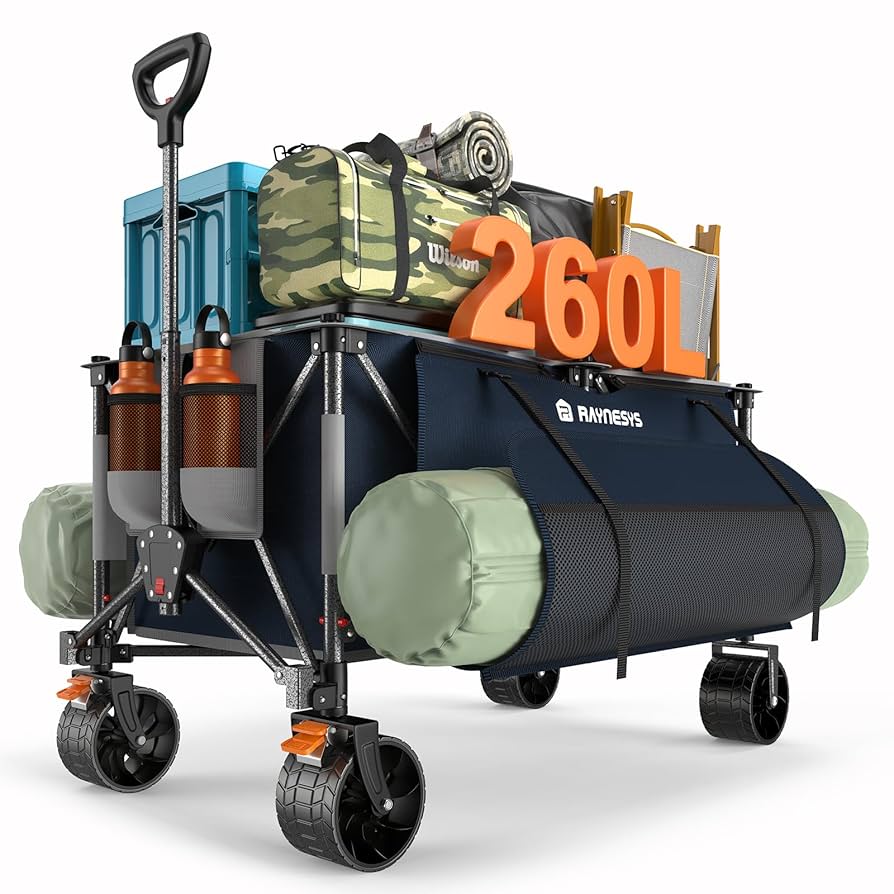 Raynesys キャリーワゴン 特大容量260L 高耐荷重200kg 黒 Amazon | Raynesys キャリーワゴン 特大容量260L 高耐荷重200kg