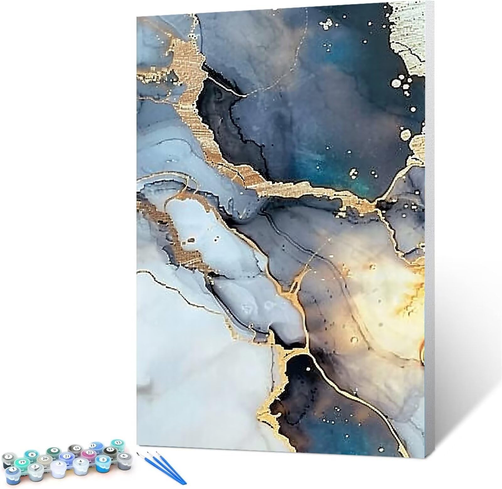 Peepezo Malen nach Zahlen Kinder Traum, Gold Geschenke für Mädchen Junge, Bastelset Kinder, Malen nach Zahlen | Malen nach Zahlen, Bastelset Mädchen 60x80cm (mit Rahmen)