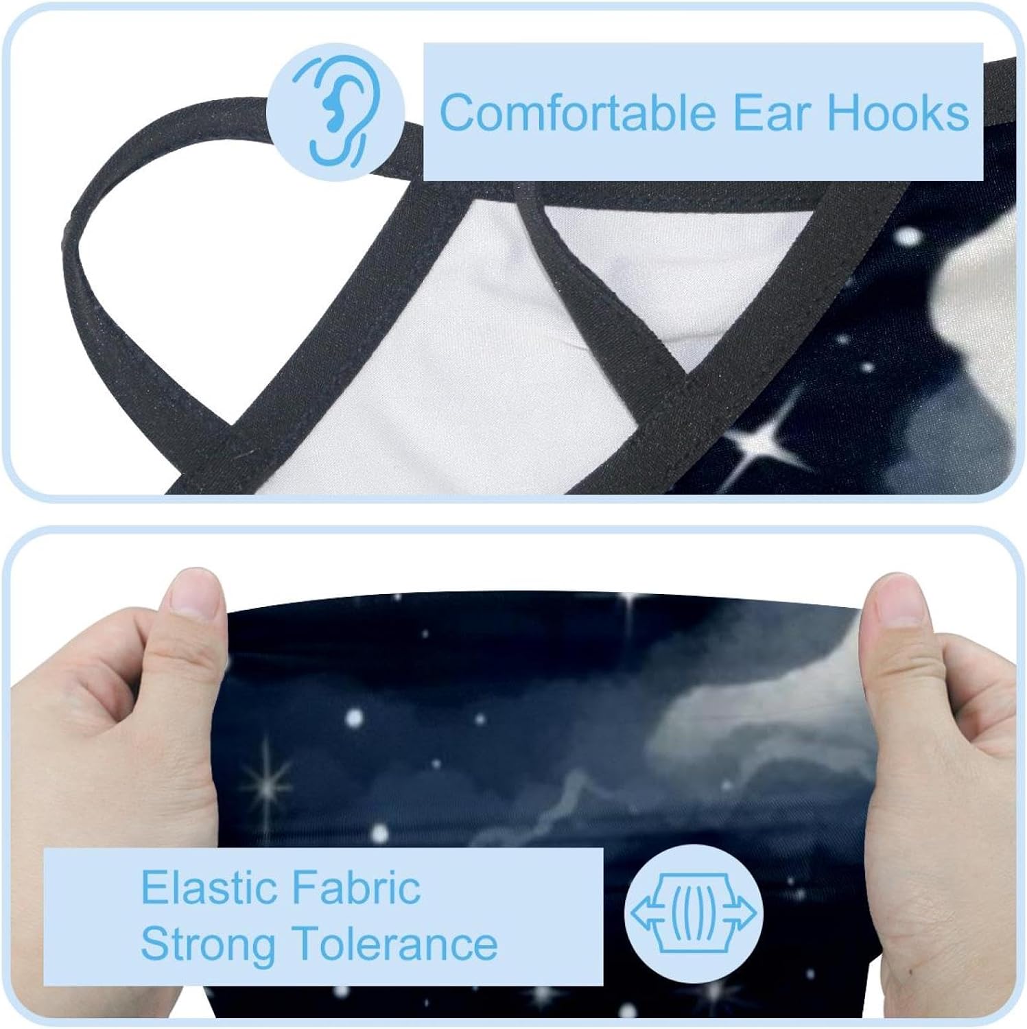 4 Pieces Zebra Neck Gaiter Face Cover for Sun Protection UPF 50+ UV Face Mask Reflective for Men Women Fishing Cycling Hiking