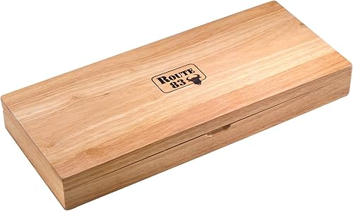 Miniatura 6 de Route83 Classic Prime Rib/Brisket - Juego de dos cuchillos de acero inoxidable con asas de madera de ébano natural