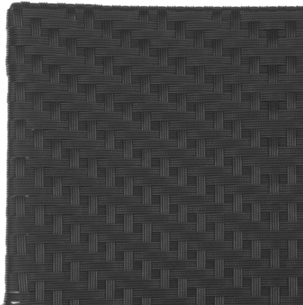 SAFAVIEH Home Collection Cordova Black Indoor-Outdoor Stacking Arm Chair