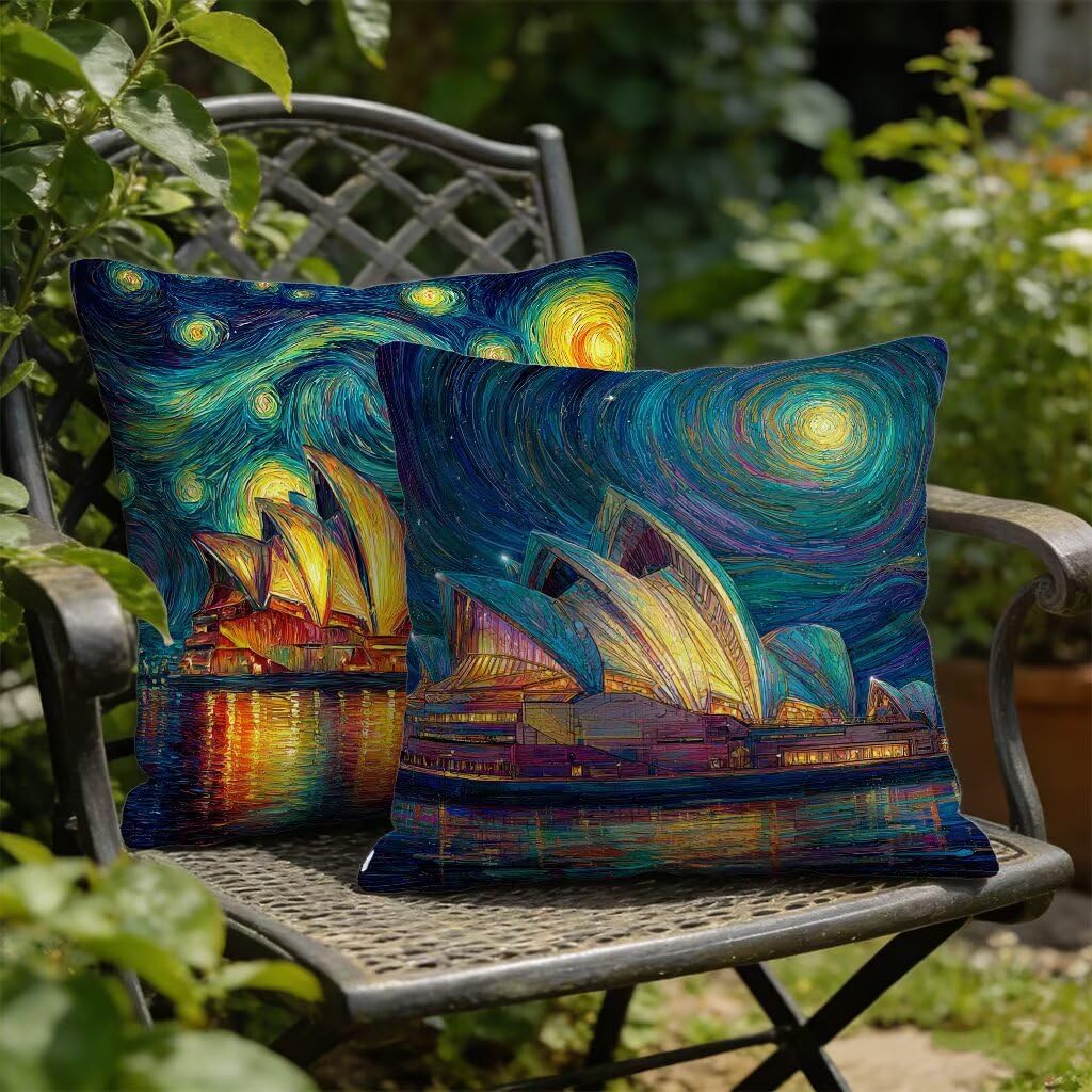 Poszewka na poduszkę 70 x 70 cm zestaw 2 kolorów, poszewka na poduszkę 70 x 70 poduszek na sofę pościel poszewki na poduszki SyDney wzór dwustronny druk HD na sofę łóżko samochód dekoracja domu