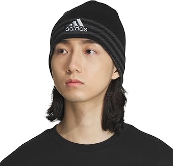 adidas Men's Reversible Skully Beanie Two-Sided Skull Cap Winter Hat