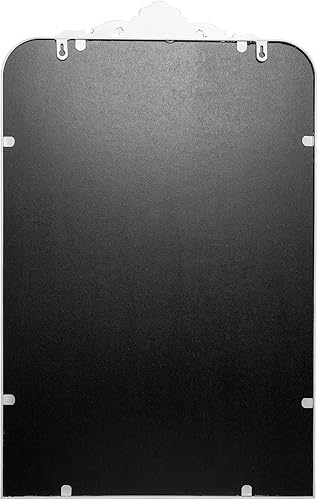 Miniatura 7 de Espejo de pared tradicional, espejo de baño blanco inspirado en barroco, espejo enmarcado para tocador, entrada y sala de estar, 19 x 30.5 pulgadas