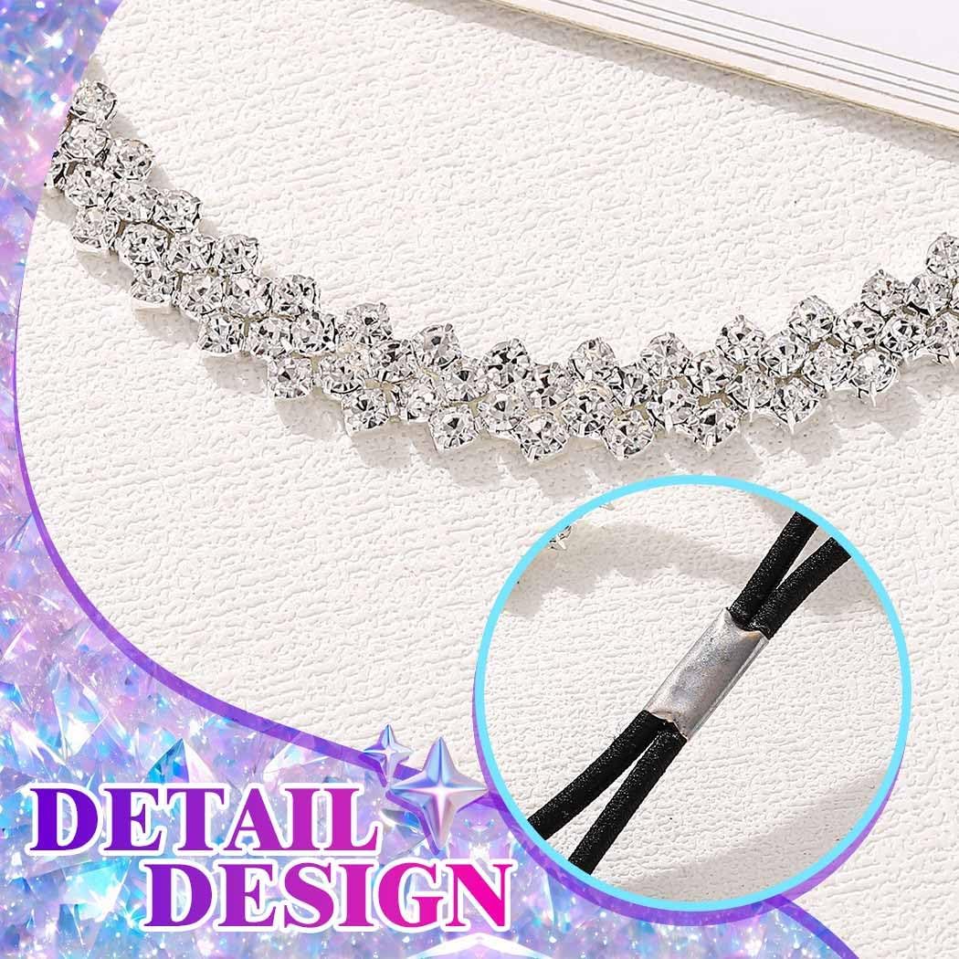 Rhinestone Thigh Garter Silver Thigh Chain Jewelry for Women | Crystal Body Chain for Party Nightclub