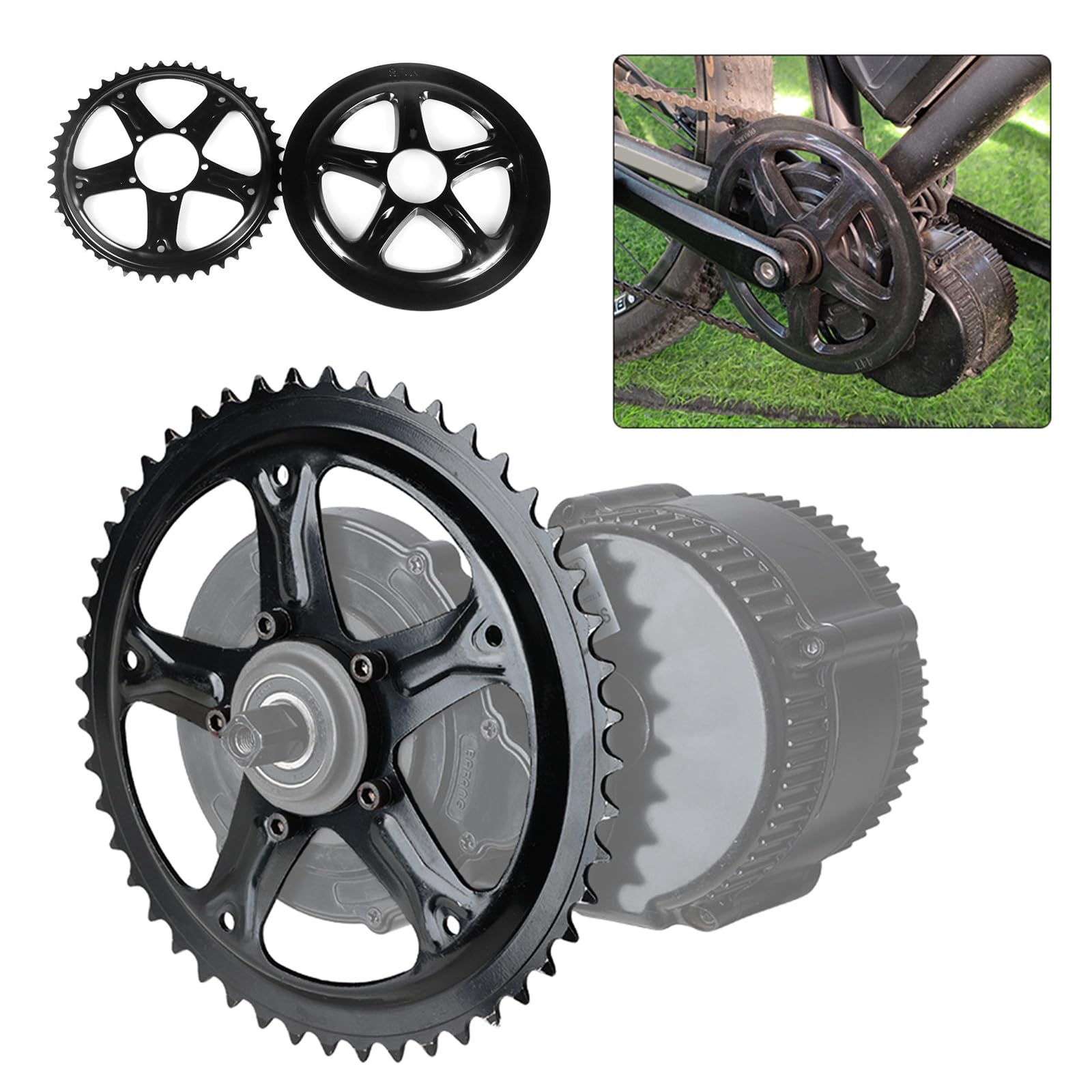 Amazon | エレクトリックバイクチェーンリングスプロケット44T/46T/48T