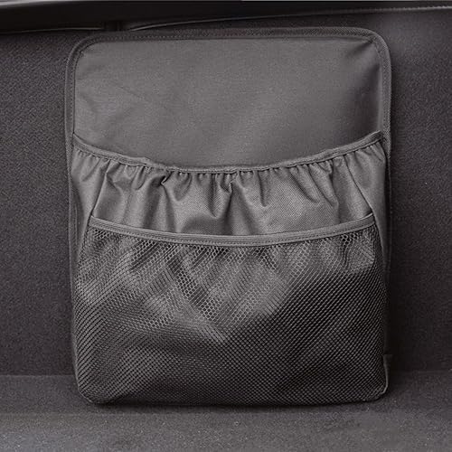 Miniatura 4 de HZEL Organizador de maletero de automóvil, bolsa de almacenamiento colgante para asiento trasero del vehículo con bolsa de red, accesorios