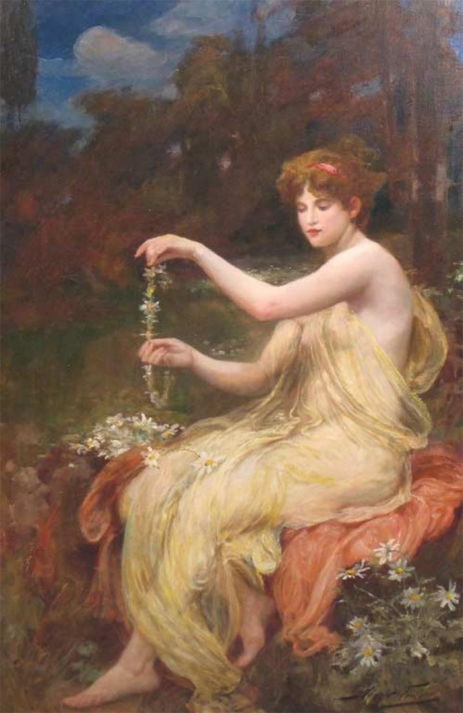 ARTXLXXBN Famous Print Painting Colorful Art Print the Necklace by Robert Fowler Canvas Art Decorations for Home Decor 60x90cm