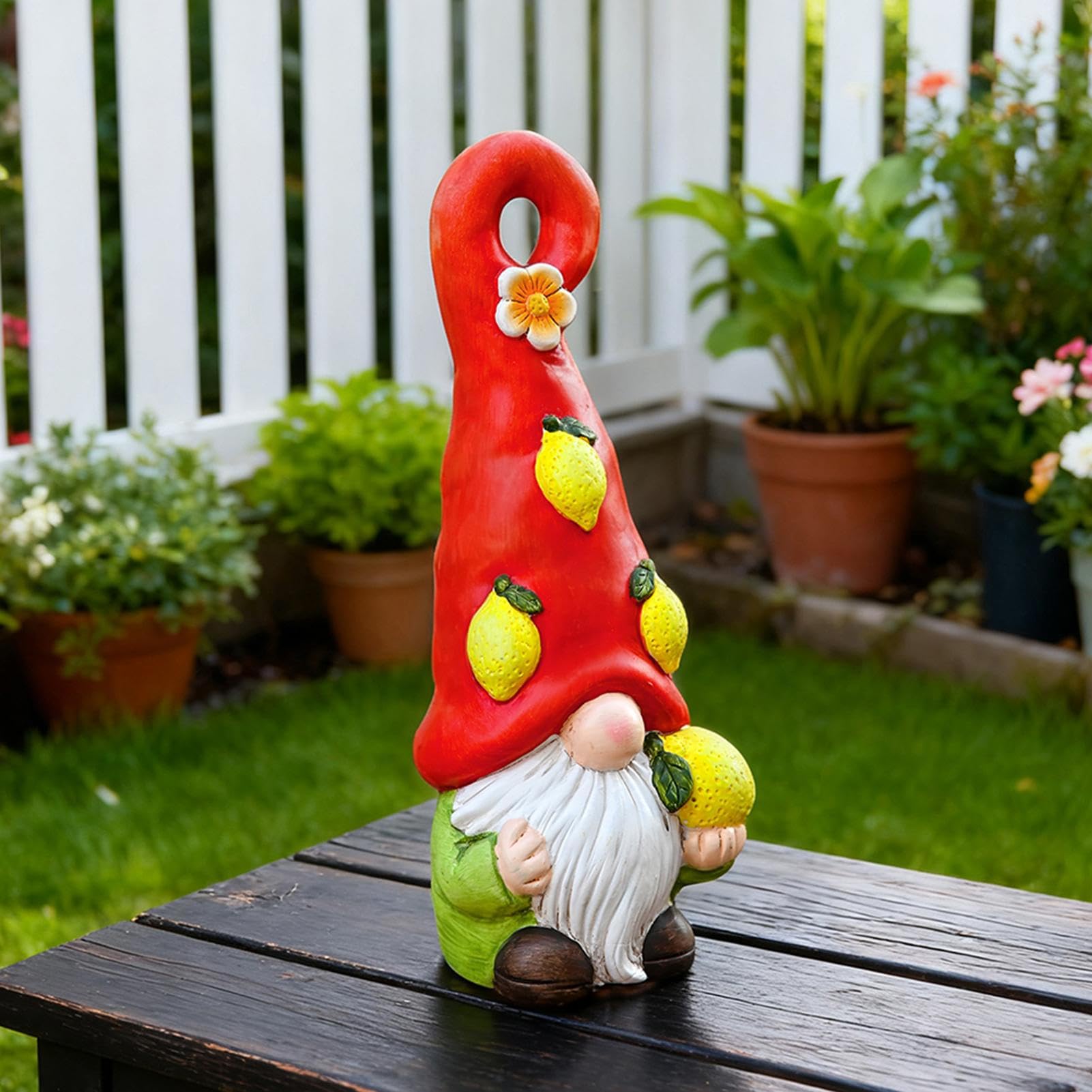 Statuette de gnome Nain de Jardin Décoratif en Céramique