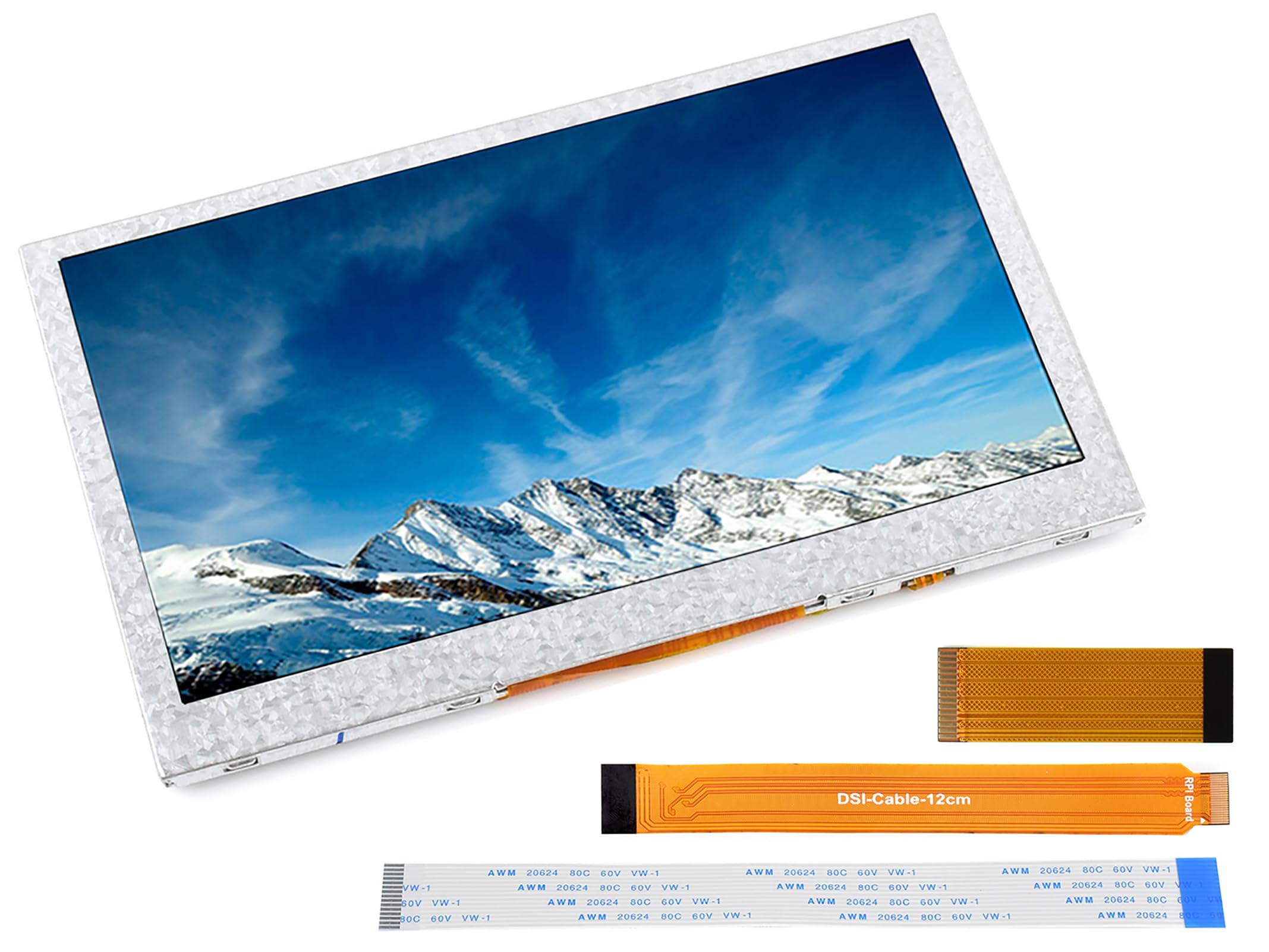 waveshare 4.3inch DSI Display 800 x 480, IPS Screen, Compatible with Raspberry Pi 4B/3B+/3A+/3B/2B/B+/A+, Compute Module3/3+/Compute Module 4 (No