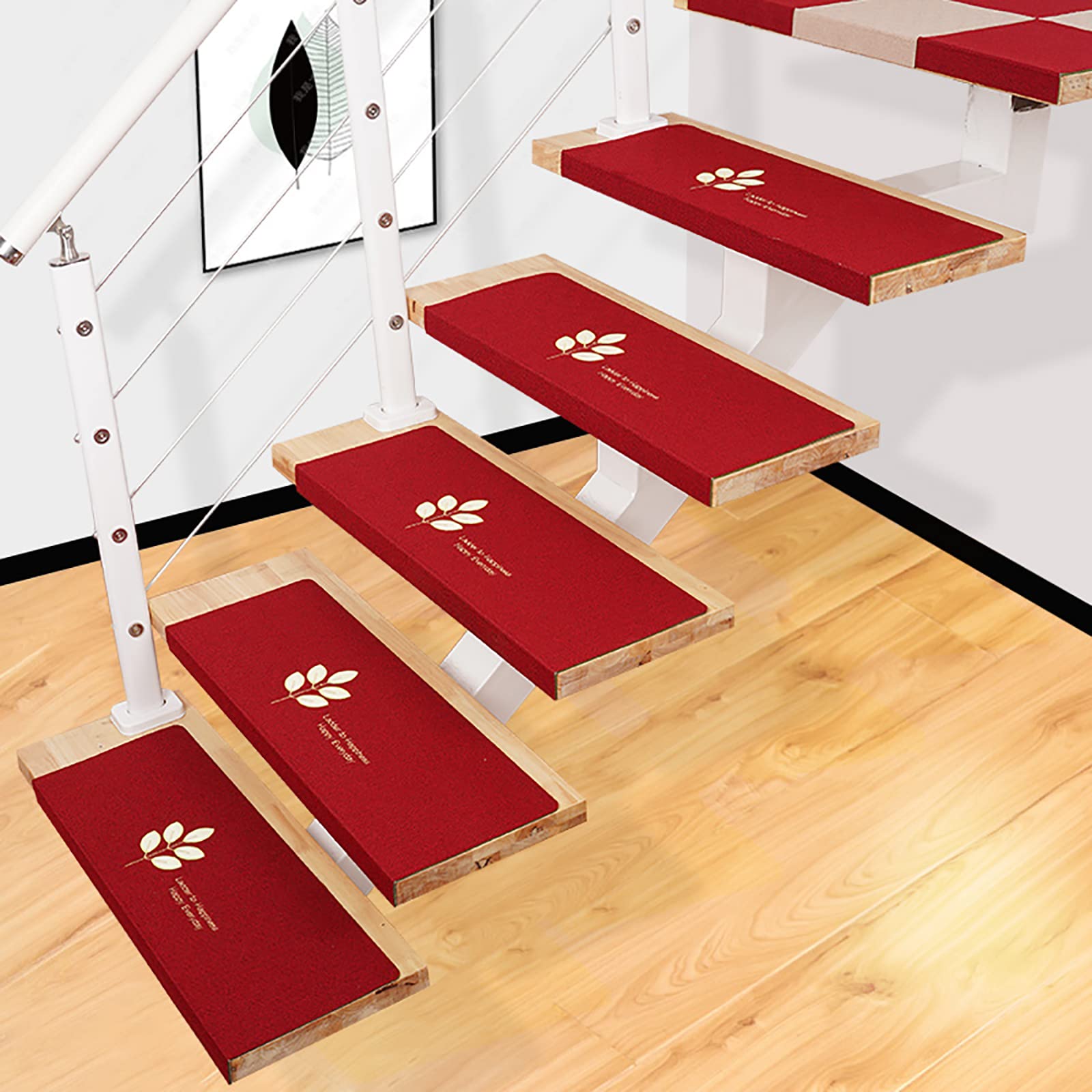 Alfombras de escalera antideslizantes para evitar resbalones peligrosos en peldaños lisos