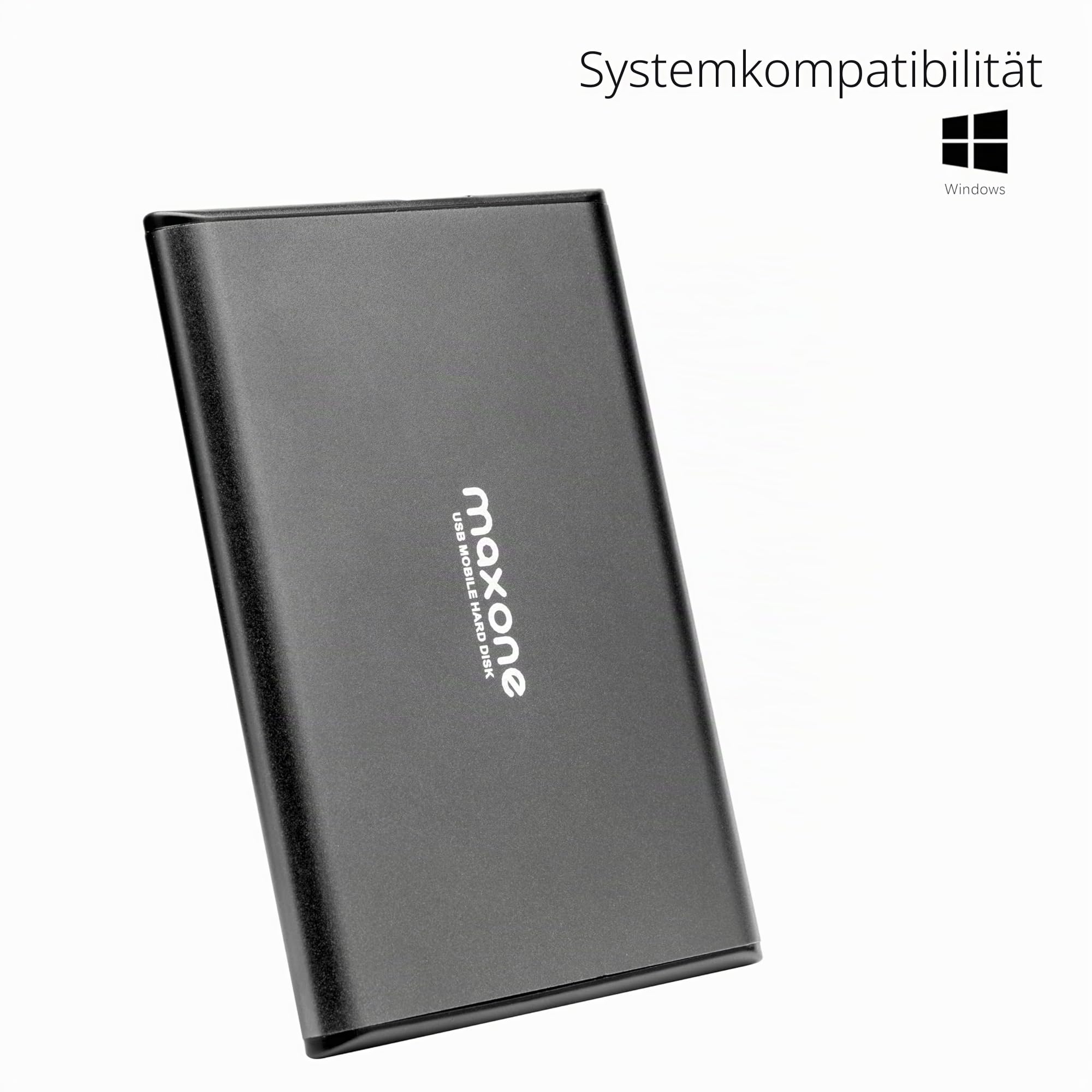 Maxone Externe Festplatte 1TB 2,5 Zoll USB 3.0 HDD Tragbare Grey