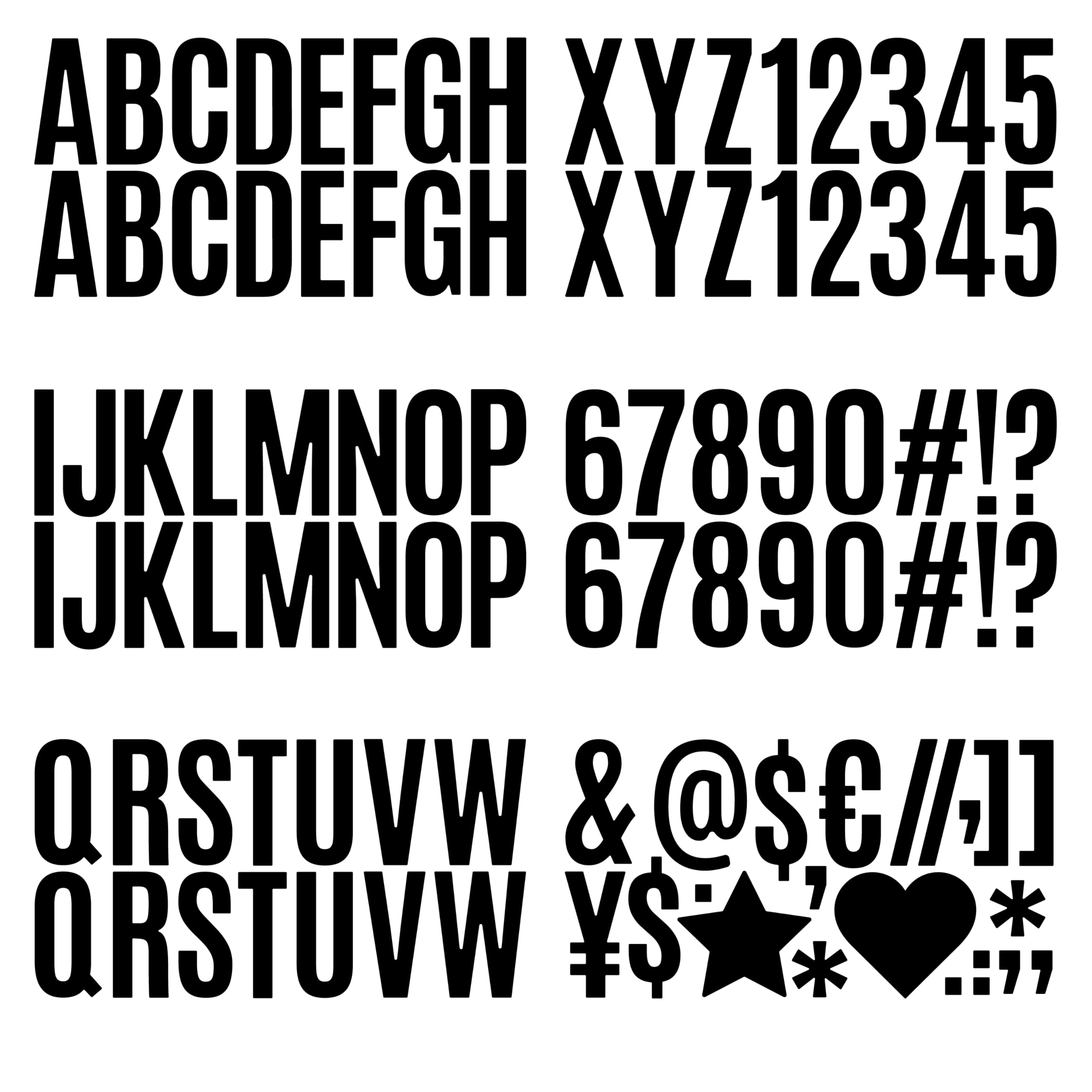 Self Adhesive Vinyl Letter Number Stickers Kit, Mailbox Numbers Sticker for Mailbox, Alphabet Number Stickers, Decals for Sign, Kitchen,Door, Business, Addres (2.5inch black)