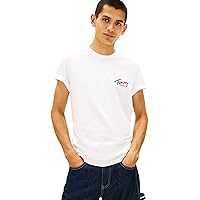 Tommy Jeans Tjm Slim Sign Chest SS Tee Ext DM0DM22538 S/S T-Shirt