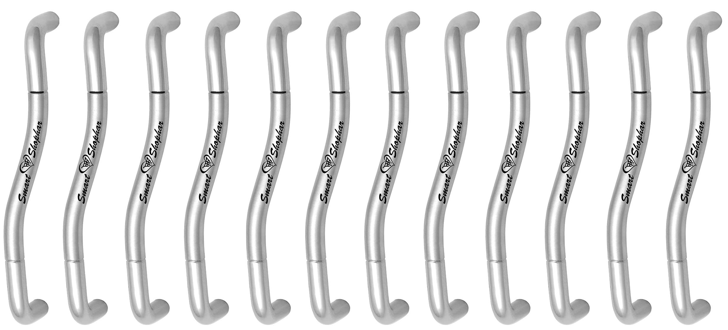 SMART SHOPHAR Stainless Steel Jetar Cabinet Handle 4 Inches Silver Pack of 12 with Screws/Kitchen Cabinet Hardware/Door Pulls for Wooden Furniture, Wardrobe, Cabinets, Cupboards & Drawers (B072LZYNB4) Amazon Price History, Amazon Price Tracker