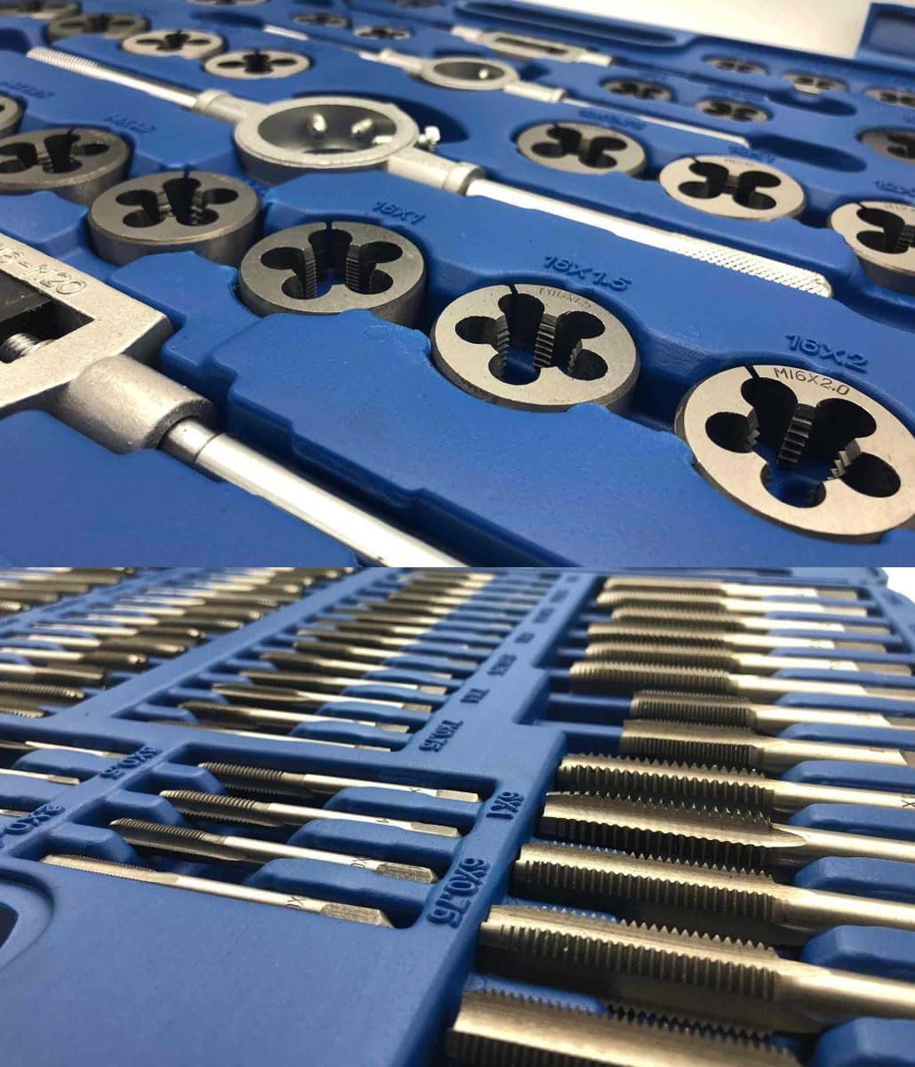 Amazon | タップダイスセット 110点セット プロタングステン鋼タップと