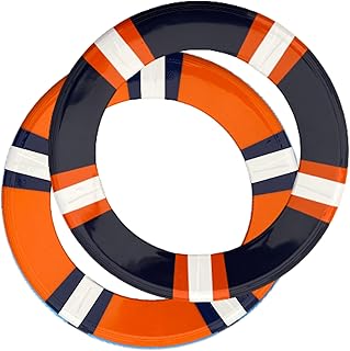 Discet Spin Flyers | See The Spin, in Your Favorite Teams Colors (Orange Dark Blue/White Orange Dark Blue)