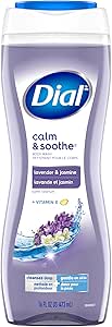 Dial Lavender and Jasmine Hydrating Body Wash, 473ml, Dermatologist Tested, Free from Silicones, Parabens, Phthalates, SLES/SLS, Pack of 1