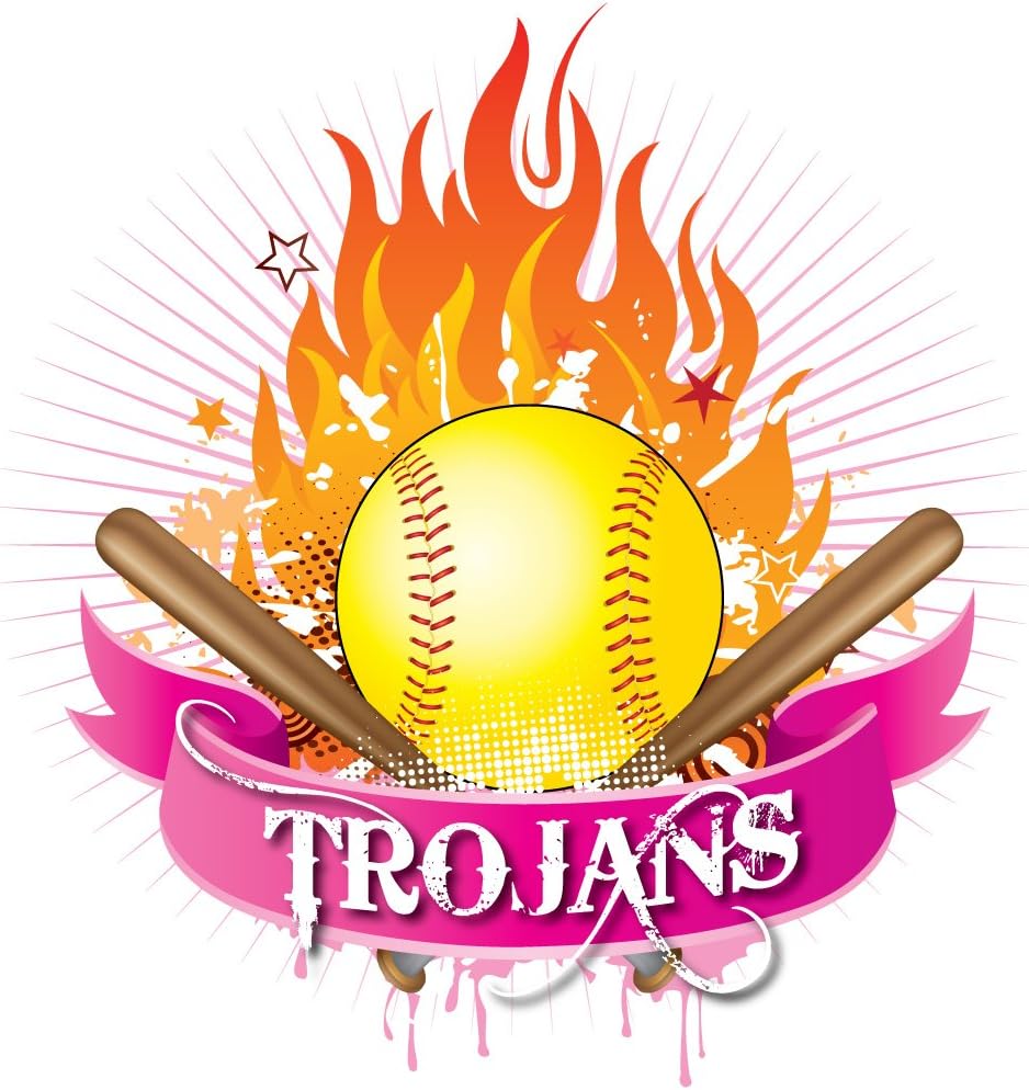 VictoryStore Towels - Trojan Mascot Softball Team Towels, Set of 15