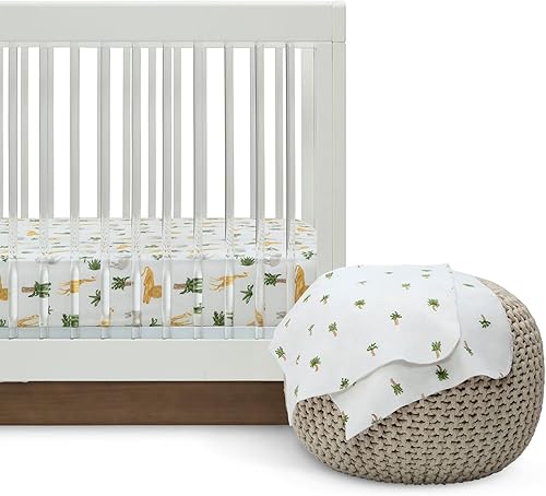 Miniatura 22 de Delta Children BeautySleep SlumberTime Naturally - Sábanas ajustables para cuna y niños pequeños (paquete de 2), Safari Friends (paquete)