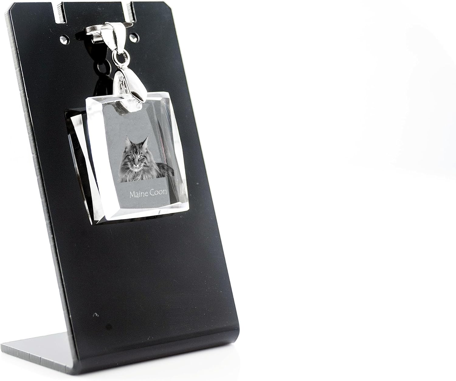 Art-Dog crystal pendant with a photo of a dog, cat or horse, necklace with a photo, unique jewelry, gift for animal lovers