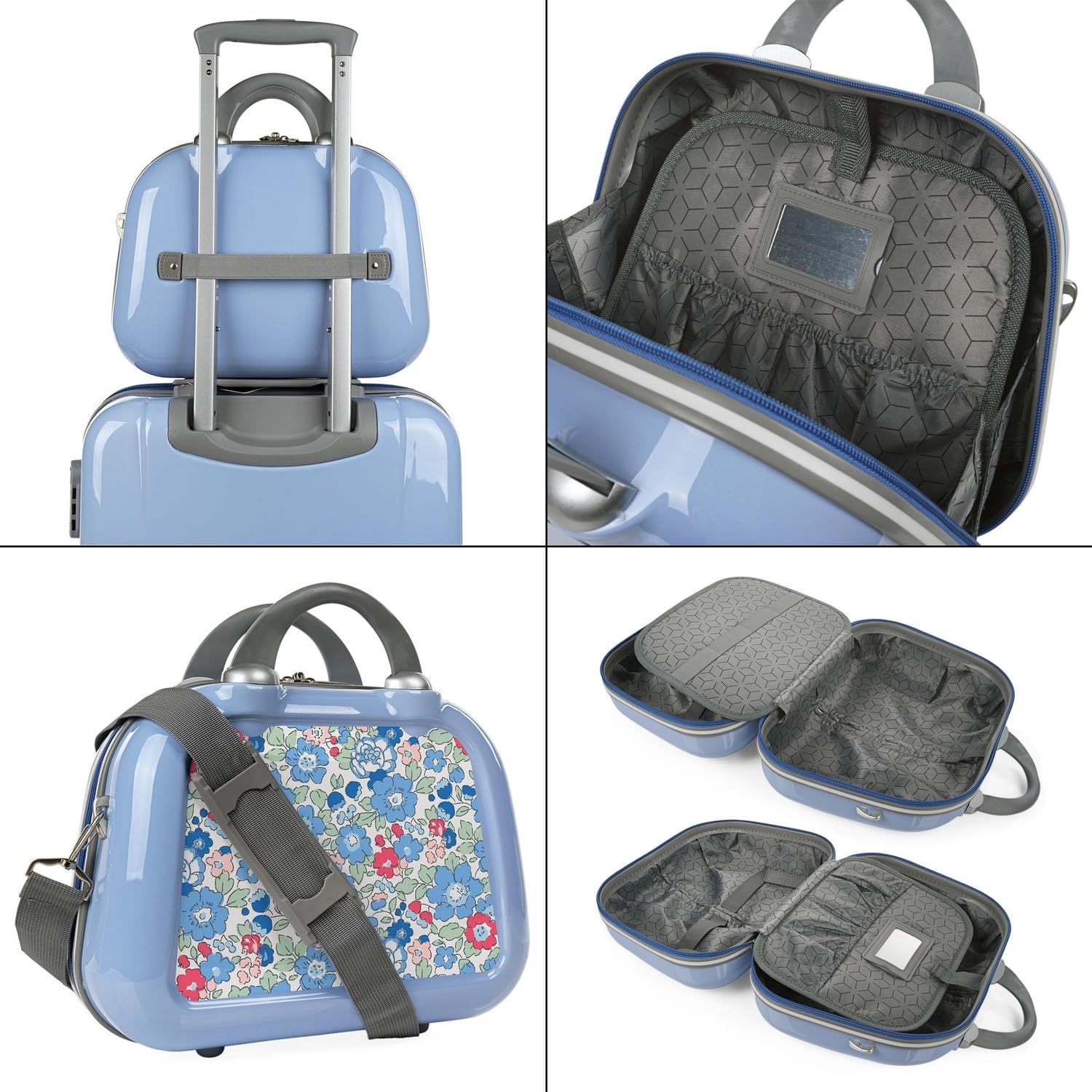 Kosmetikkoffer Hartschale Groß, Beautycase Damen, Trolley & Handgepäck Koff