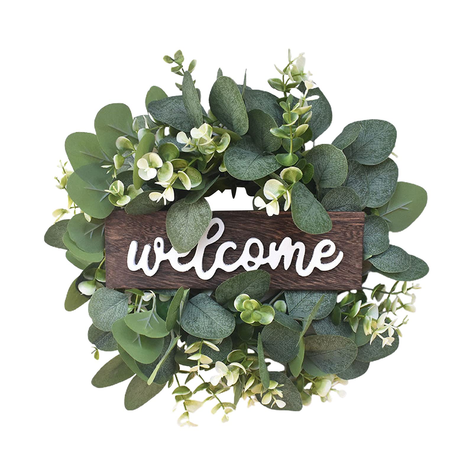 RSTYS Welcome Wreath, Welcome Sign for Front Door Door Reef Summer Welcome Sign with Wreaths for Front Door Wall Window Party Holiday Decor