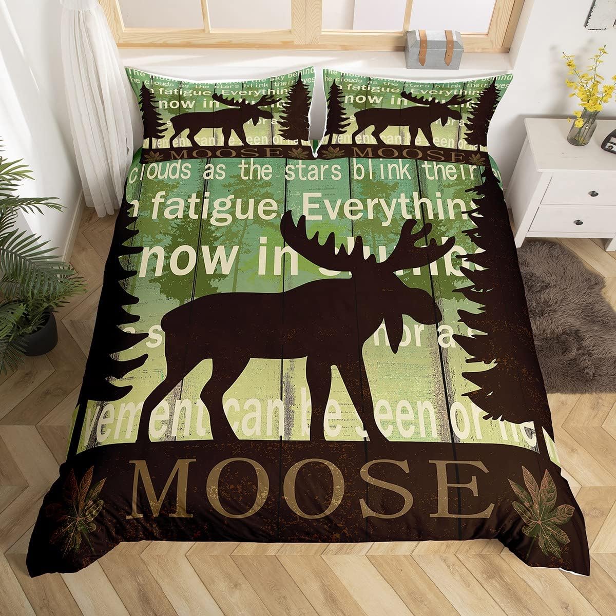 Kids Cute Deer Comforter Cover 