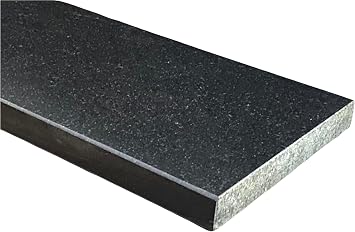 Tenedos Absolute Black Granite Doorway Floor Trnasition Tile Threshold Marble Saddle Polished, Maintenance Free, Stain Resistant - 4" x 30"