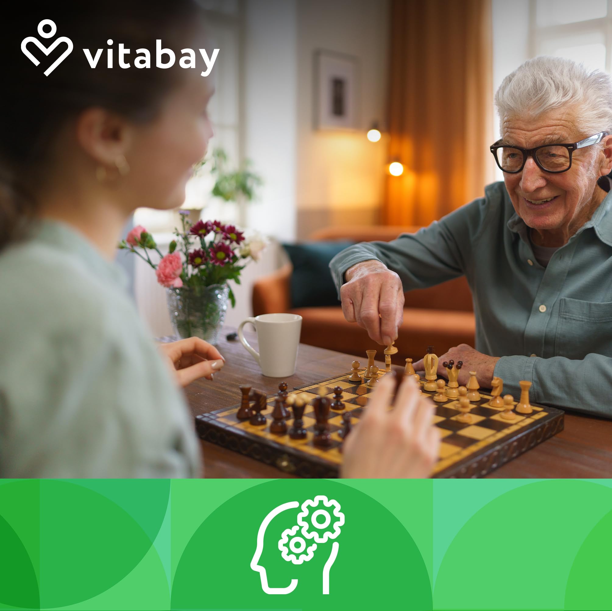 Vitabay Ginkgo Biloba 6000mg Hochdosiert - 180 Ginkgo Kapseln VEGAN - Kapseln mit 24% Flavone & 6% Lactone - Hochdosiert Vegan und Laborgeprüft