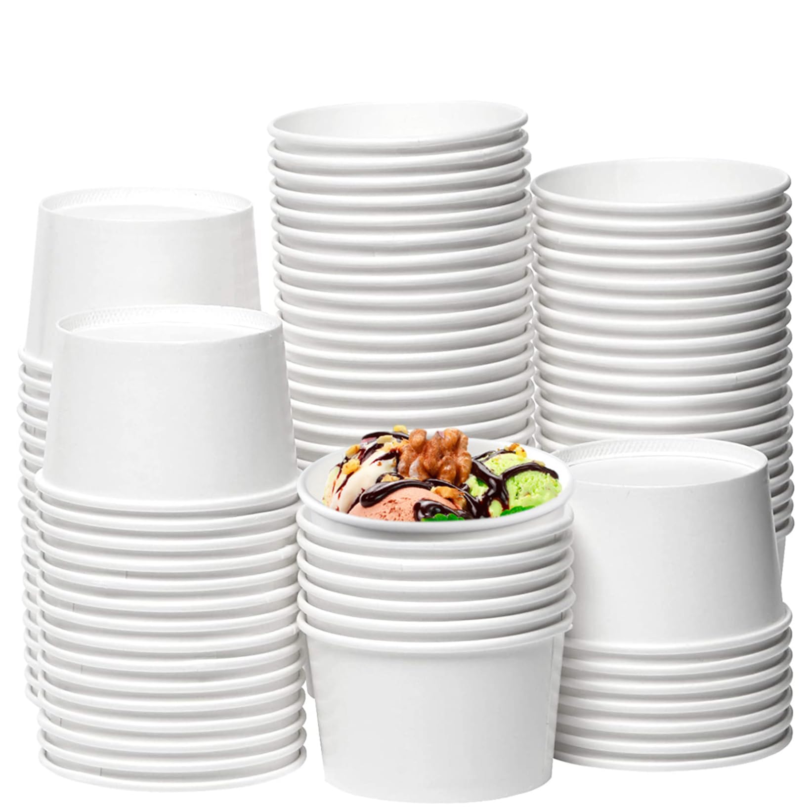 Bols en papier jetables robustes pour desserts raffinés et traiteurs